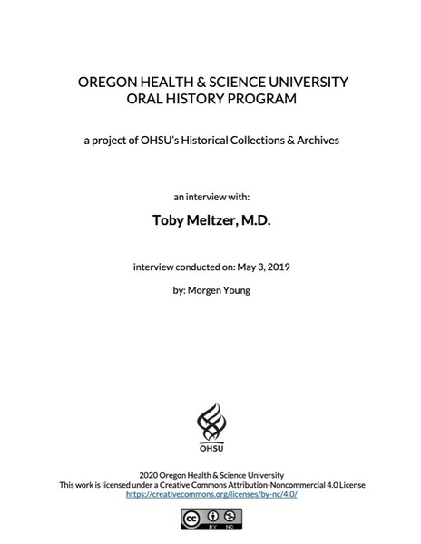 Download the full-sized image of Dr. Toby Meltzer Oral History