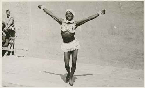 Download the full-sized image of Sister Kate Dancing in Two Piece in San Quentin Prison
