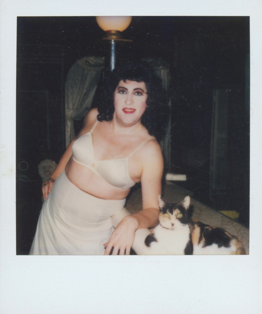 Download the full-sized image of A Photograph of Billie Loba and a Cat