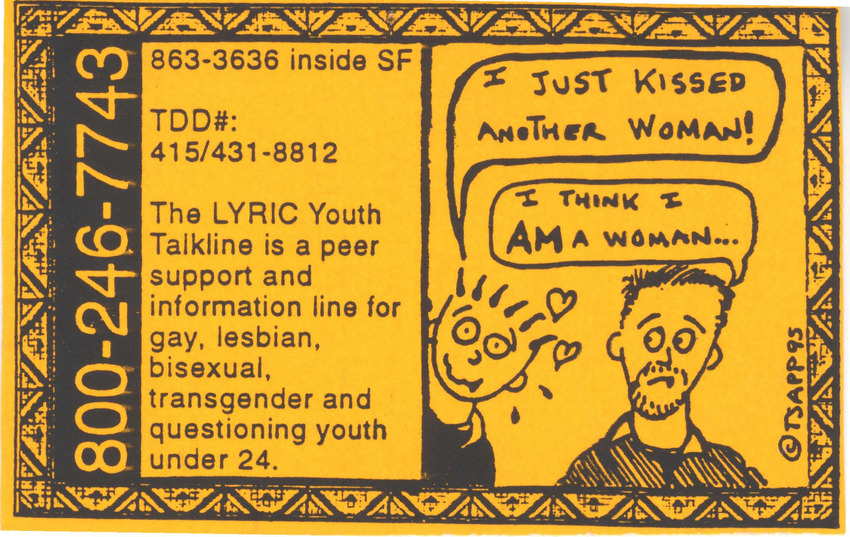 Download the full-sized PDF of LYRIC Youth Talkline sticker