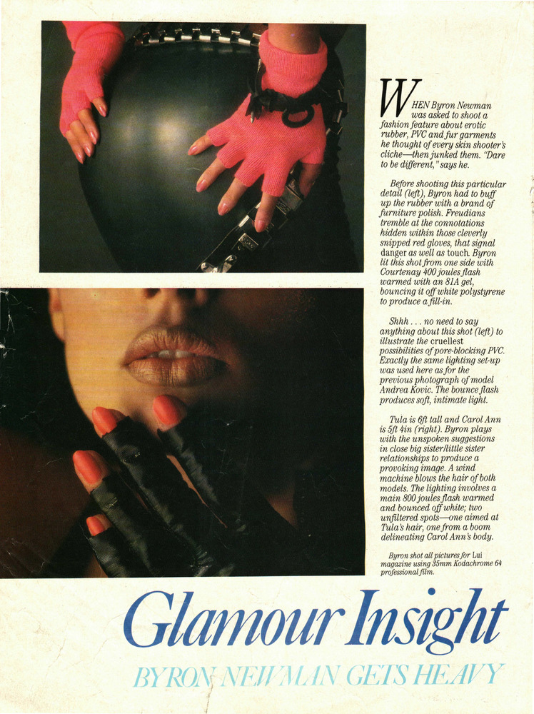Download the full-sized PDF of Glamour Insight: Byron Newman Gets Heavy