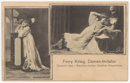 Download the full-sized image of Ferry Krieg, Damen-Imitator