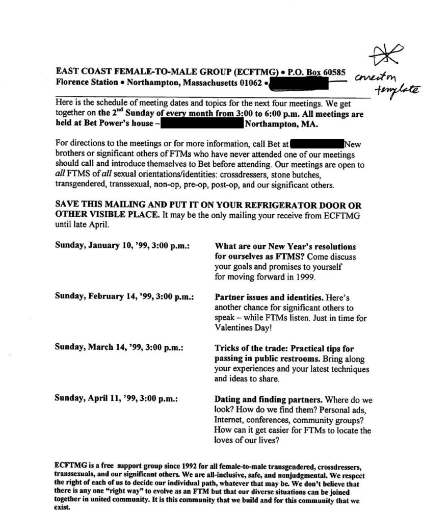 Download the full-sized PDF of January, 1999 - April, 1999 Meeting Reminder
