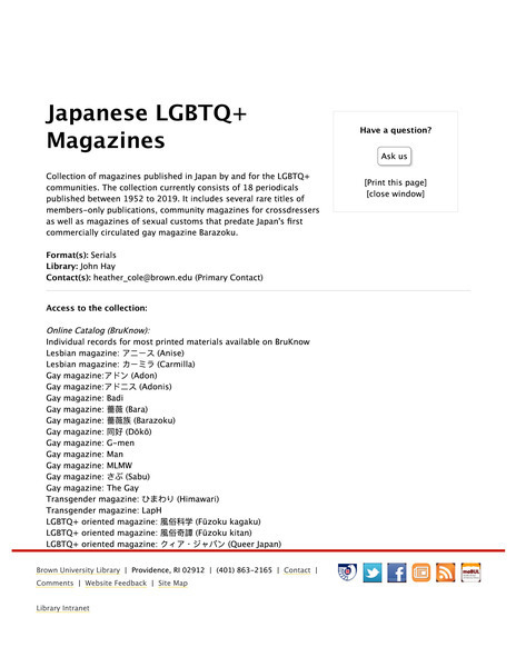 Download the full-sized image of Japanese LGBTQ+ Magazines