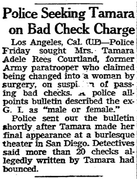 Download the full-sized image of Police Seeking Tamara on Bad Check Charge