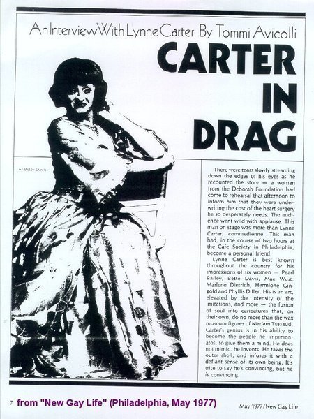 Download the full-sized image of Carter in Drag