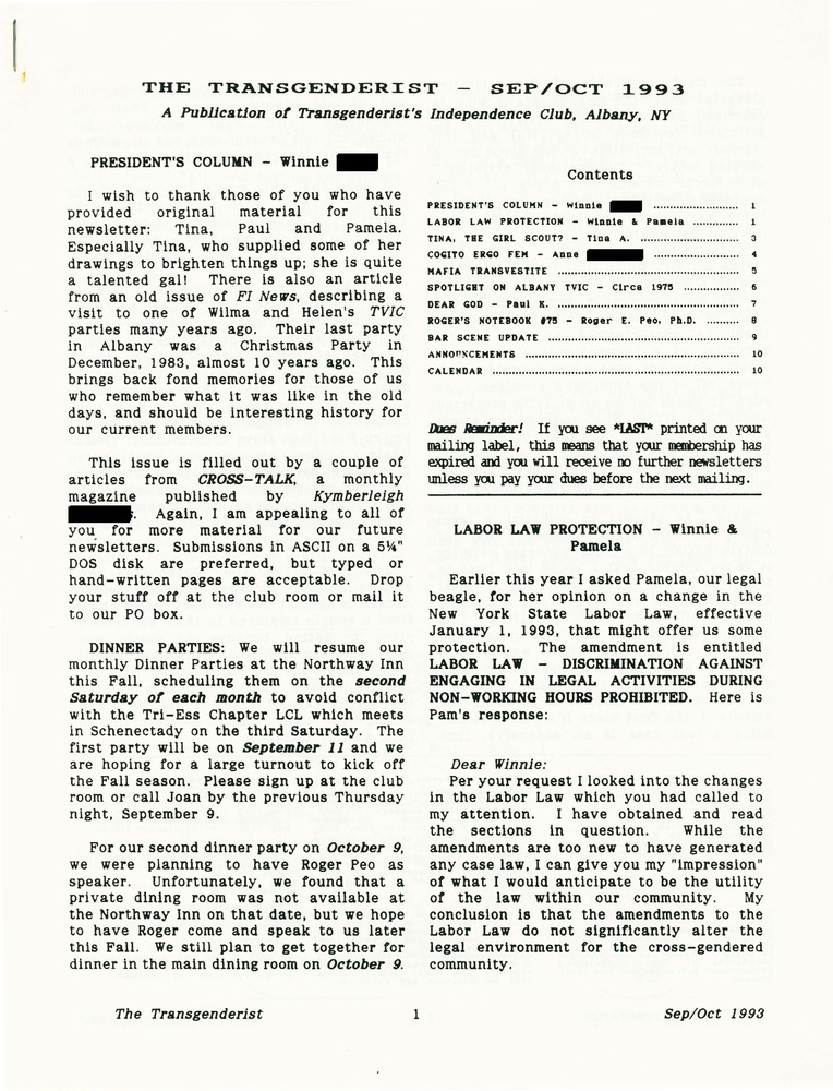 Download the full-sized PDF of The Transgenderist (September-October, 1993)