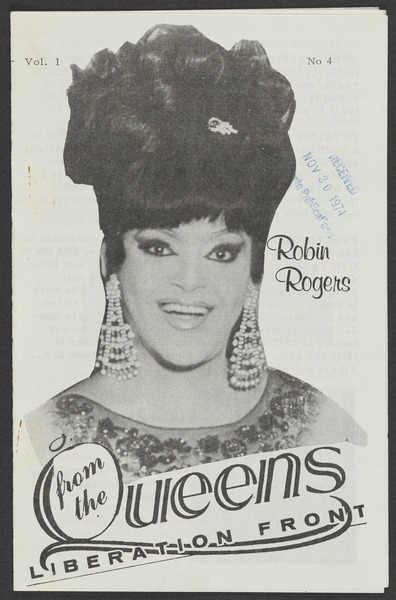 Download the full-sized image of From the Queens Liberation Front Vol. 1, No. 4