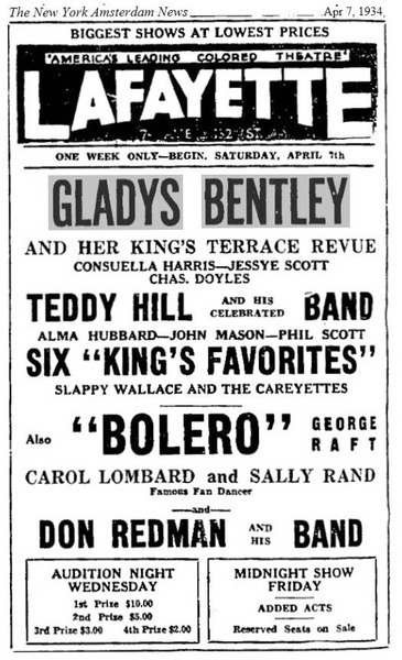 Download the full-sized image of Gladys Bentley and her King's Terrace Revue 