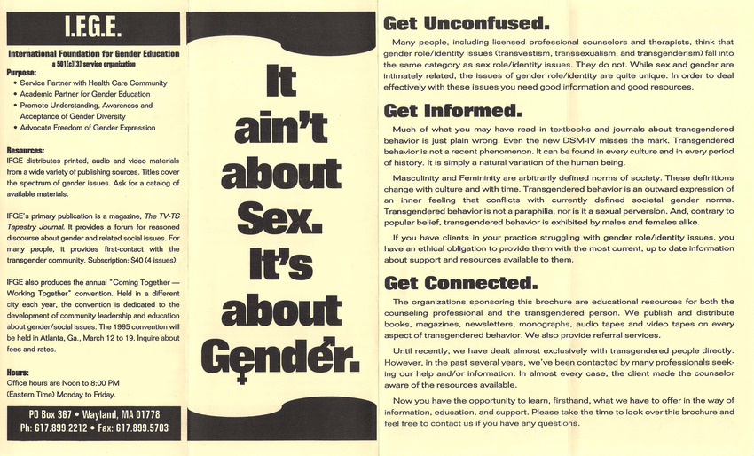 Download the full-sized PDF of It ain't about Sex. It's about Gender