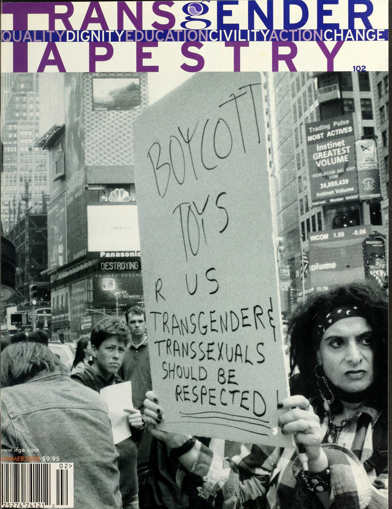 Download the full-sized image of Transgender Tapestry Issue 102 (Summer, 2003)