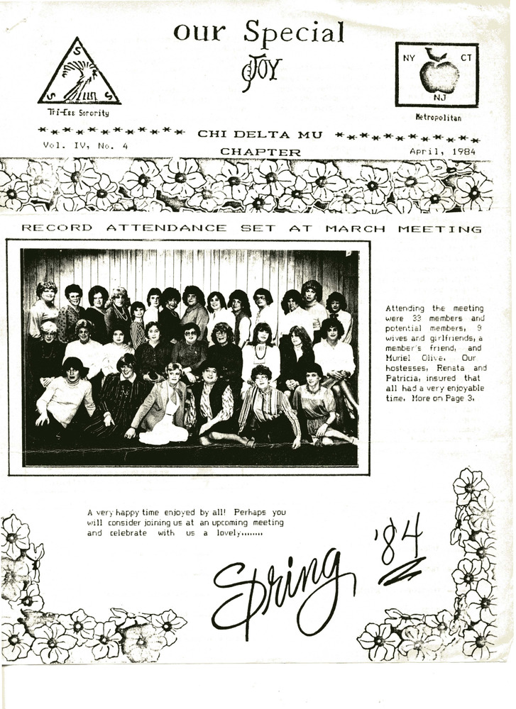 Download the full-sized PDF of Our Special Joy (Vol. 4 No. 4 April, 1984)