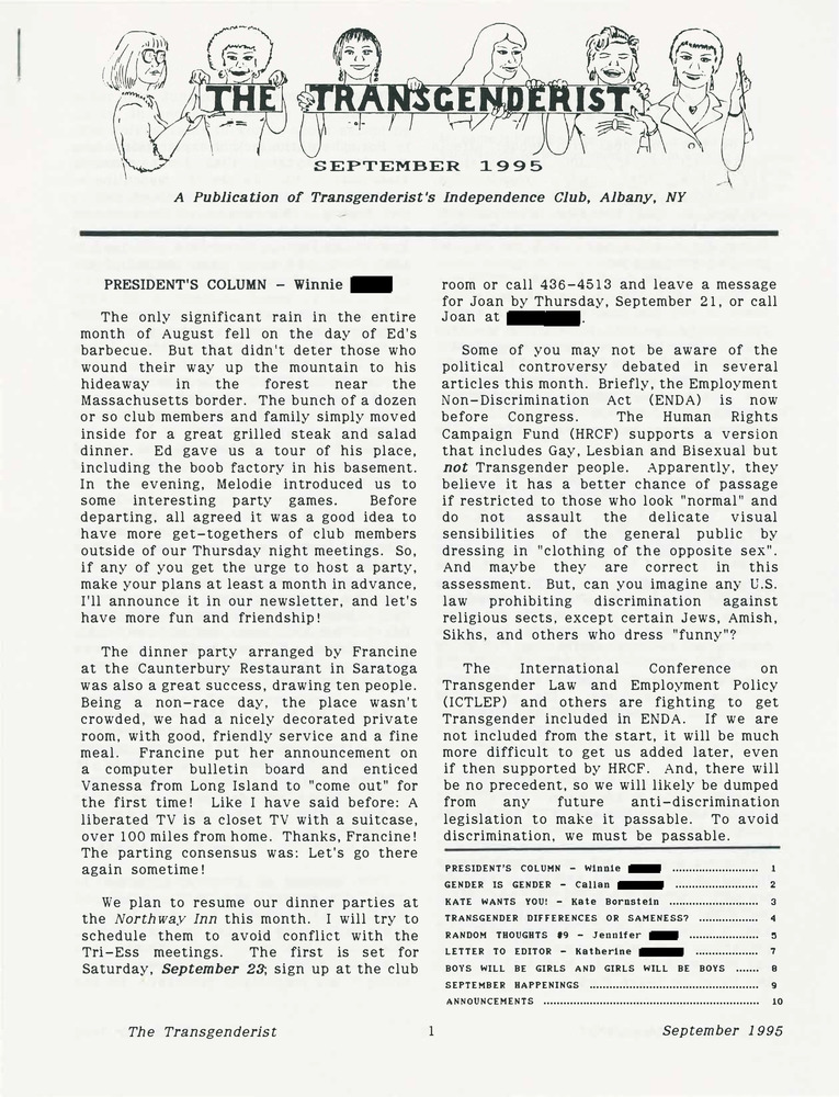 Download the full-sized PDF of The Transgenderist (September, 1995)