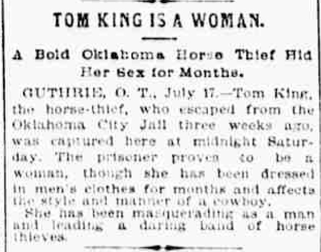 Download the full-sized PDF of Tom King is a Woman