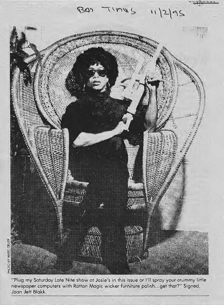 Download the full-sized PDF of Bay Times Promotion of Late Nite with Joan Jett Blakk