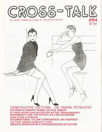 Download the full-sized PDF of Cross-Talk: The Gender Community's News & Information Monthly, No. 54 (April, 1994)
