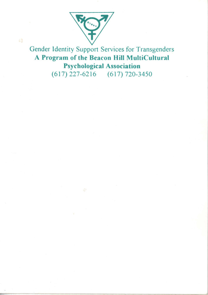 Download the full-sized PDF of Gender Identity Support Services for Transgenders