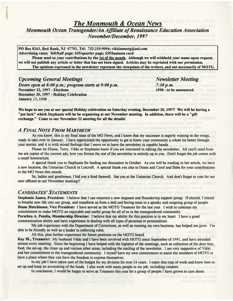 Download the full-sized PDF of The Monmouth & Ocean News (November/December 1997)