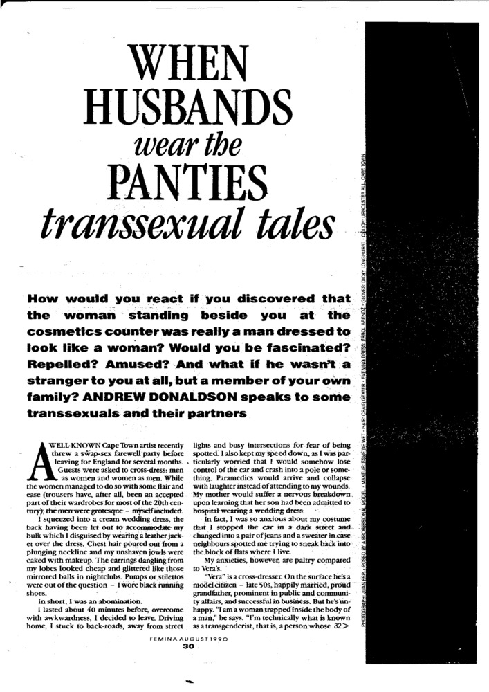 When Husbands Wear the Panties: Transsexual Tales - Digital Transgender  Archive