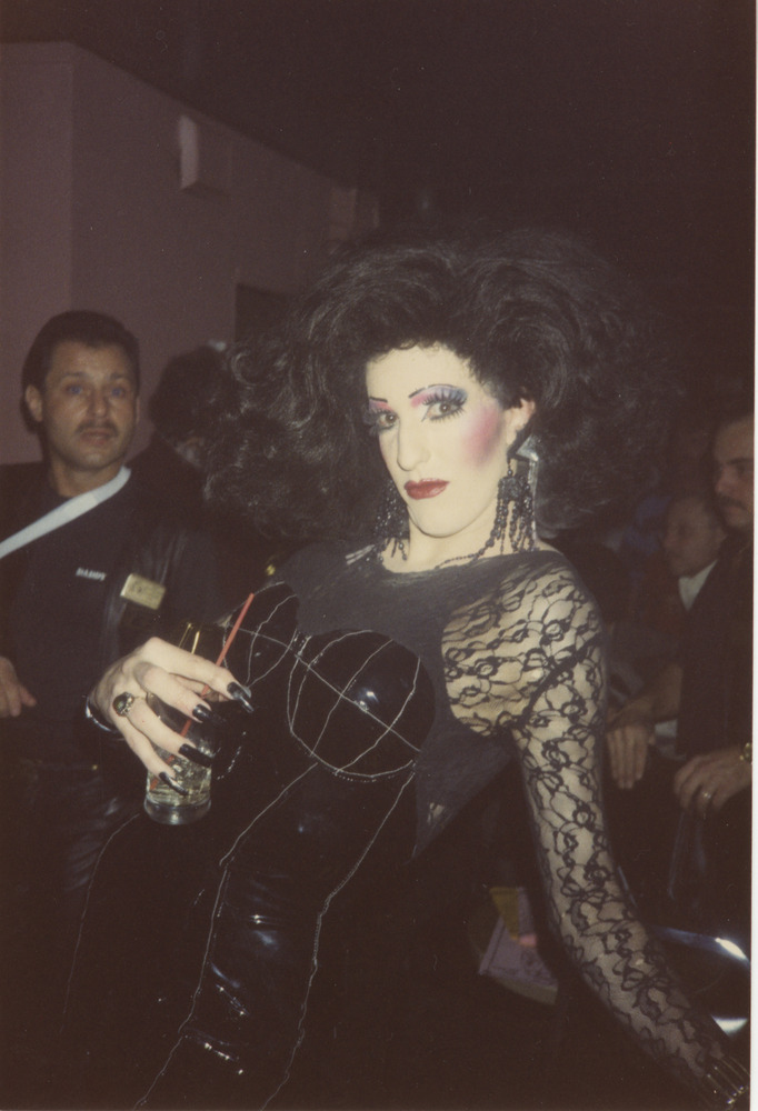 Download the full-sized image of Photograph of Person Wearing Black Latex Dress