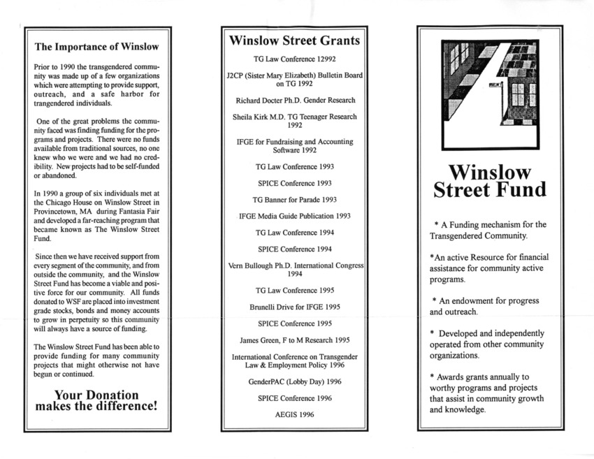 Download the full-sized PDF of Winslow Street Fund