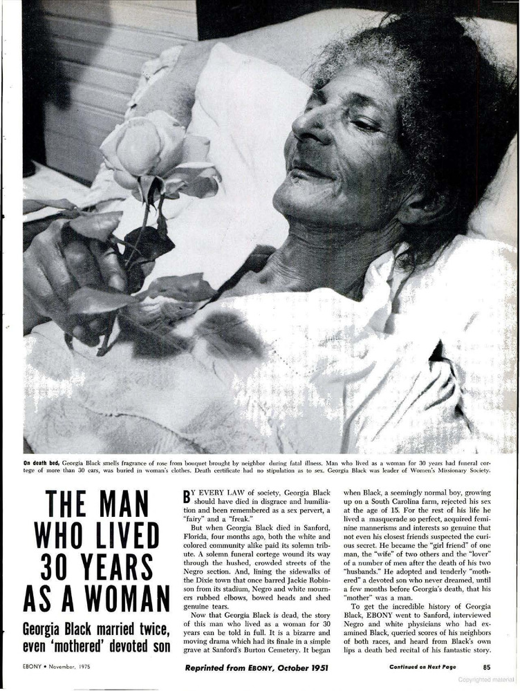 Download the full-sized PDF of The Man Who Lived 30 Years As A Woman
